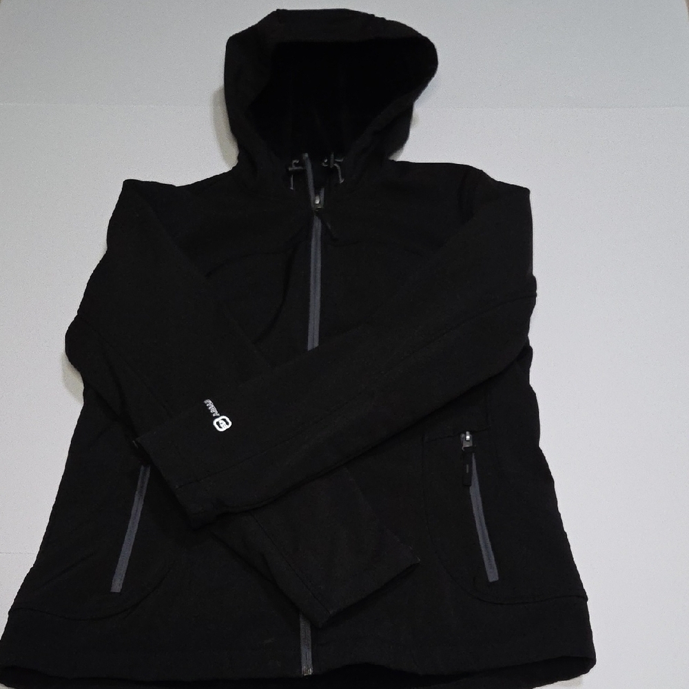 Free Country Womens Black Softshell Ski Jacket Faux Fur Lined Hooded Medium - Picture 7 of 7